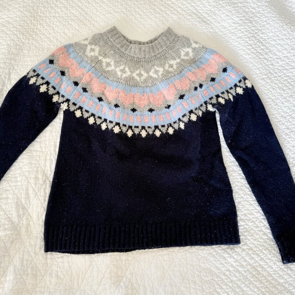 Crewcuts Girls' Fair Isle Sweater - Girls- Size Large 10/12